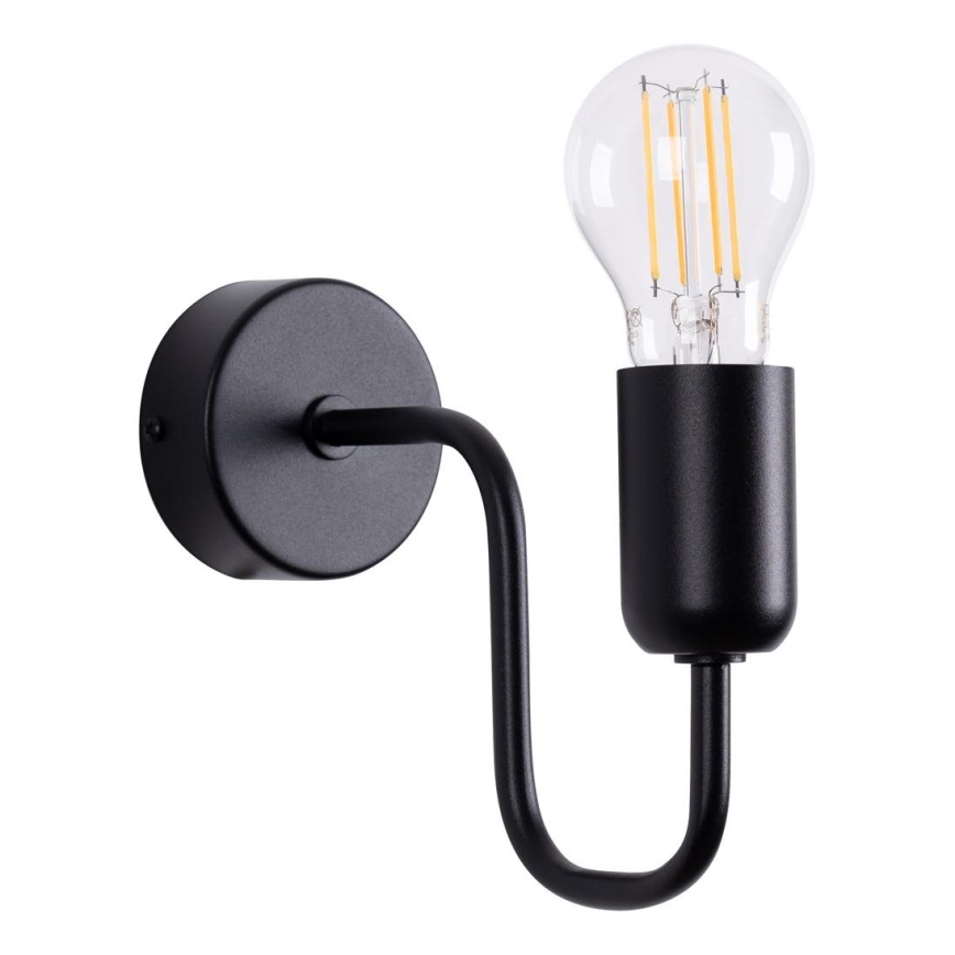 Λάμπα τοίχου VECTOR 1xE27/15W/230V μαύρο