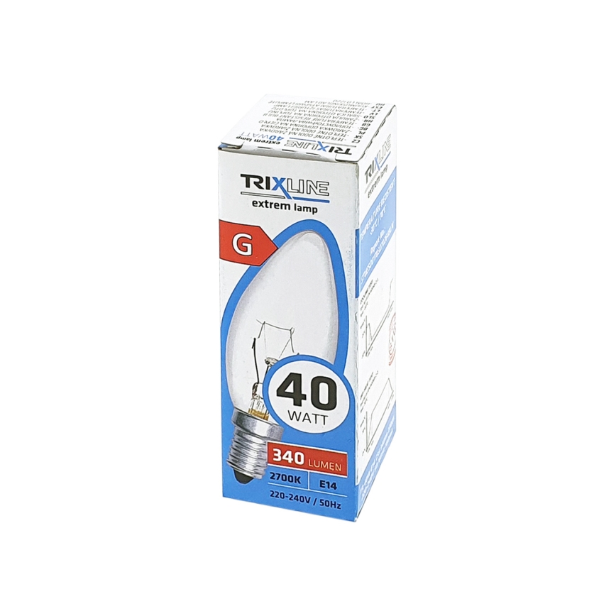 Λάμπα ειδικών χρήσεων C35 E14/40W/230V 2700K
