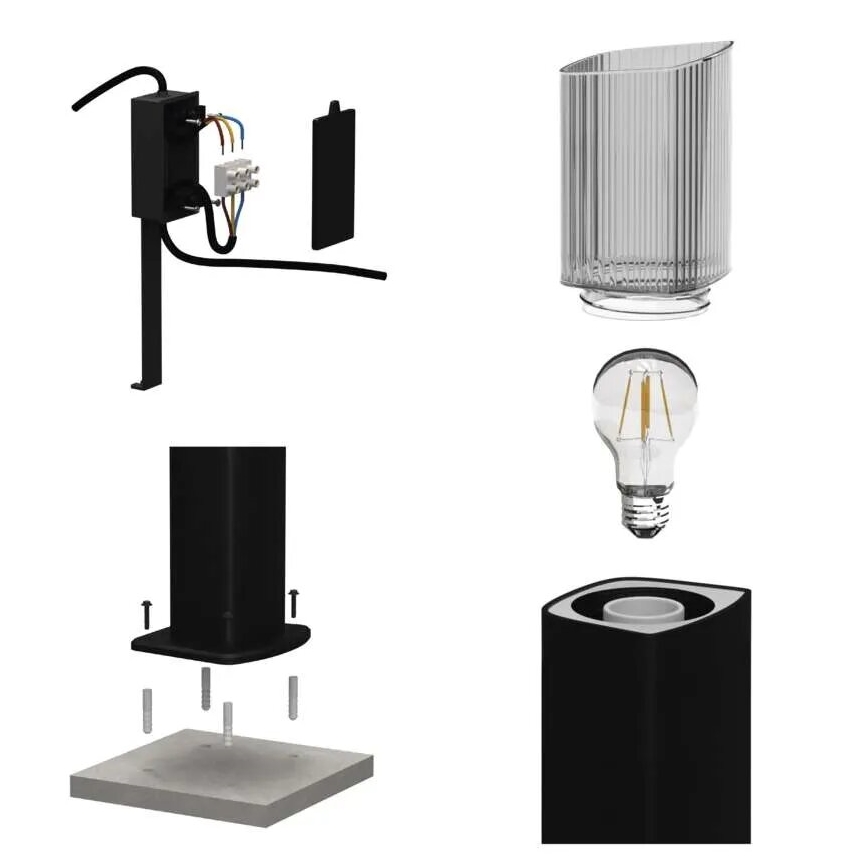 Λάμπα εξωτερικού χώρου LANA 1xE27/25W/230V IP54 45 cm