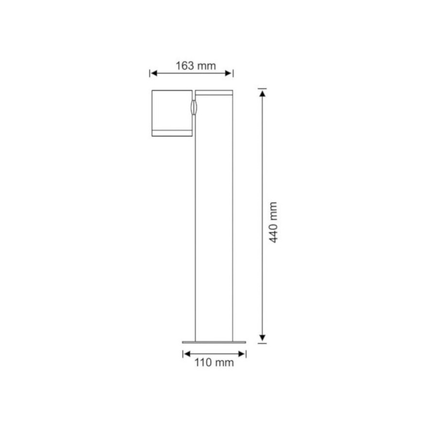 Λάμπα εξωτερικού χώρου PINO 1xGU10/10W/230V IP44 44 cm