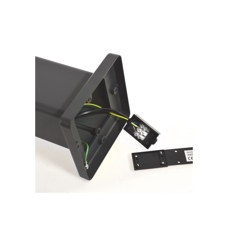 Λάμπα εξωτερικού χώρου SANTA 1xE27/60W/230V IP54 79,5 cm ανθρακί