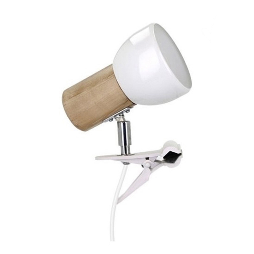 Λάμπα με κλιπ SVENDA 1xE27/60W/230V Σημύδα