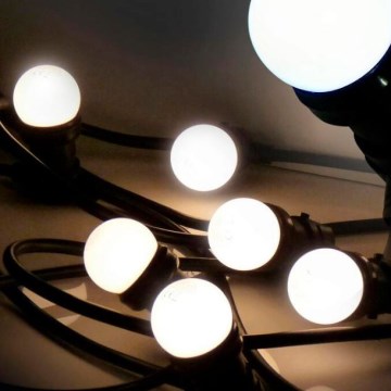 Λαμπάκια LED εξωτερικού χώρου  EASY CONNECT 8xE27 5m IP44 θερμό λευκό