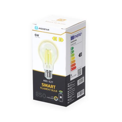 Λαμπτήρας Dimming LED A60 E27/6W/230V 2700-6500K Wi-Fi - Aigostar