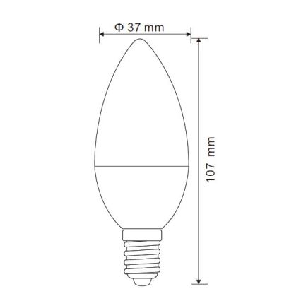 Λαμπτήρας Dimming LED E14/5W/230V 3000K - Globo