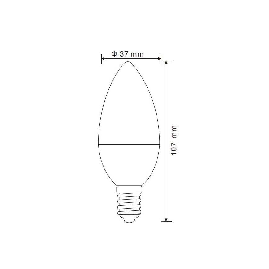 Λαμπτήρας Dimming LED E14/5W/230V 4000K - Globo