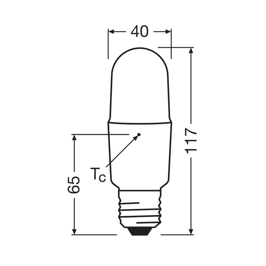 Λαμπτήρας Dimming LED E27/11W/230V 2700K CRI 90 - Osram