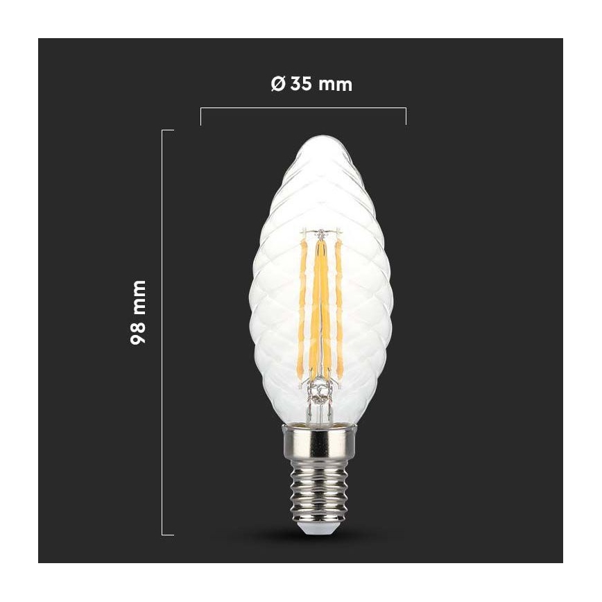 Λαμπτήρας Dimming LED FILAMENT E14/4W/230V 3000K