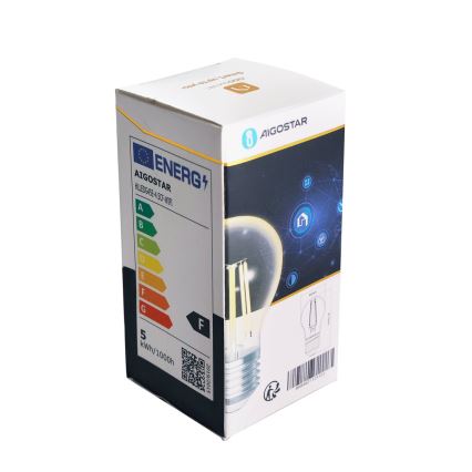 Λαμπτήρας Dimming LED FILAMENT G45 E27/4,5W/230V 2700-6500K Wi-Fi - Aigostar