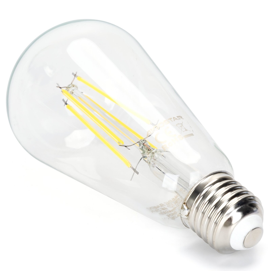 Λαμπτήρας Dimming LED FILAMENT ST64 E27/6W/230V 6500K - Aigostar