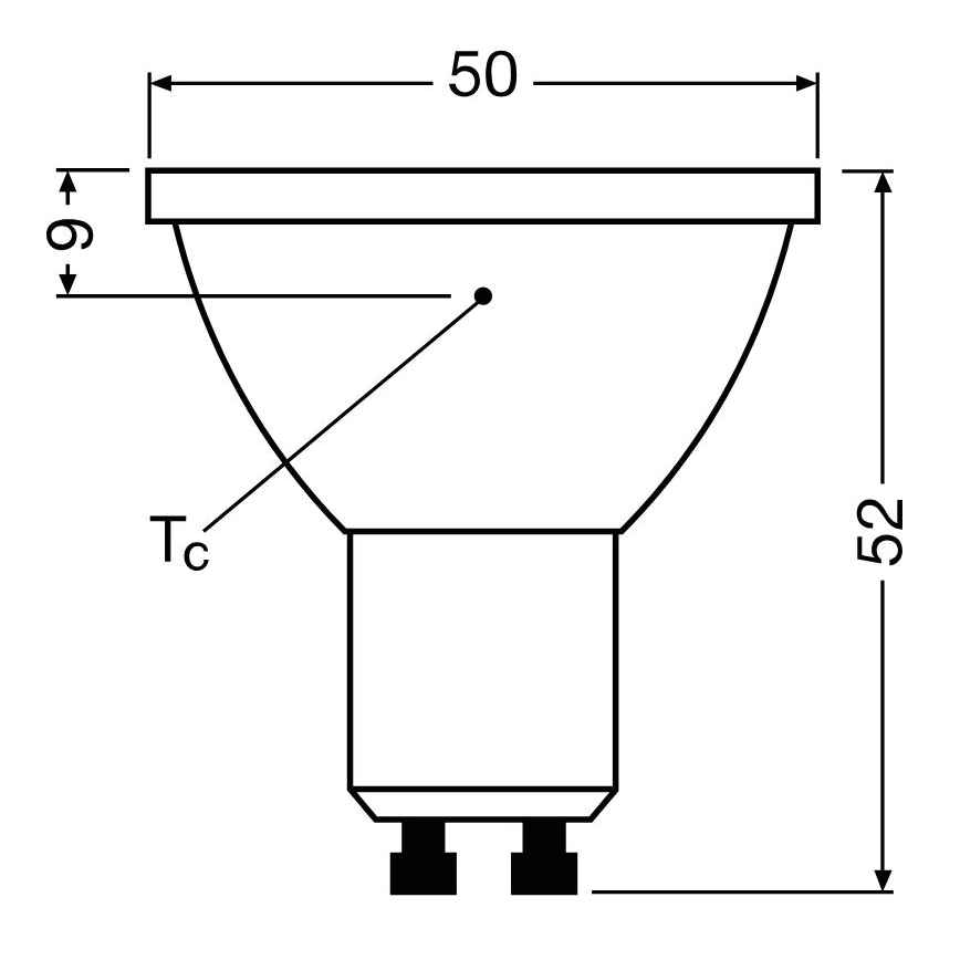 Λαμπτήρας Dimming LED PAR16 GU10/3,7W/230V 4000K CRI 90 - Osram