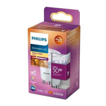 Λαμπτήρας Dimming LED Philips Warm Glow PAR16 GU10/3,8W/230V 2200-2700K CRI 90