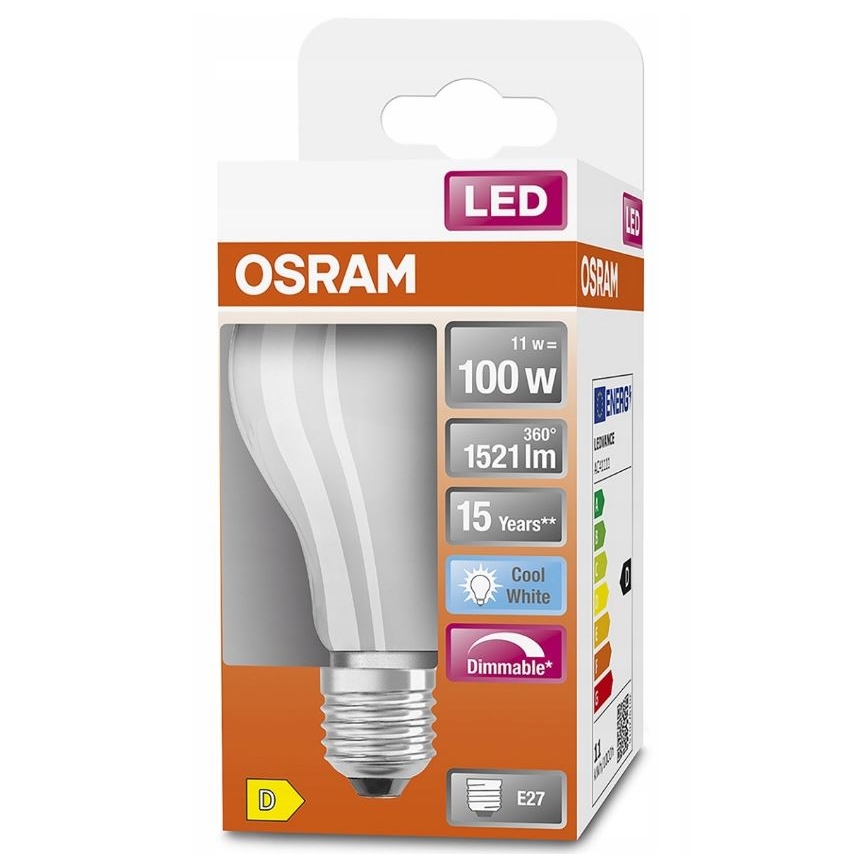 Λαμπτήρας Dimming LED RETROFIT A60 E27/11W/230V 4000K - Osram