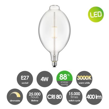 Λαμπτήρας Dimming LED VINTAGE EDISON E27/4W/230V 3000K