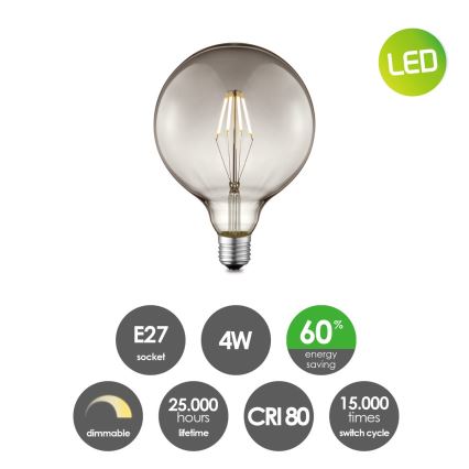 Λαμπτήρας Dimming LED VINTAGE EDISON G125 E27/4W/230V 2700K