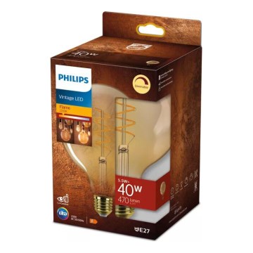 Λαμπτήρας Dimming LED VINTAGE Philips G125 E27/5,5W/230V 2200K