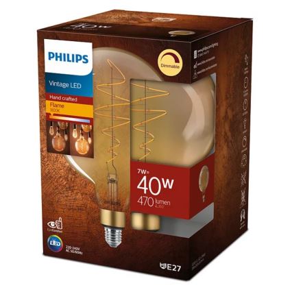 Λαμπτήρας Dimming LED VINTAGE Philips G200 E27/7W/230V 2000K