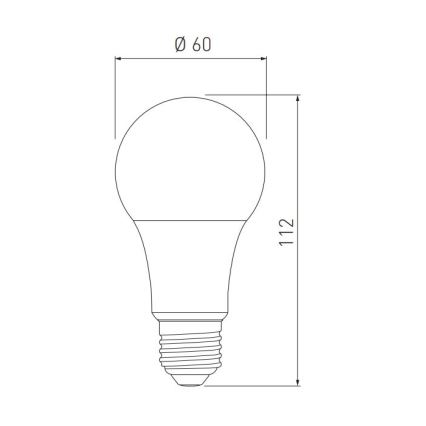 Λαμπτήρας LED A60 E27/10W/230V 3000/4000/6400K