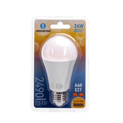 Λαμπτήρας LED A60 E27/24W/230V 3000K - Aigostar