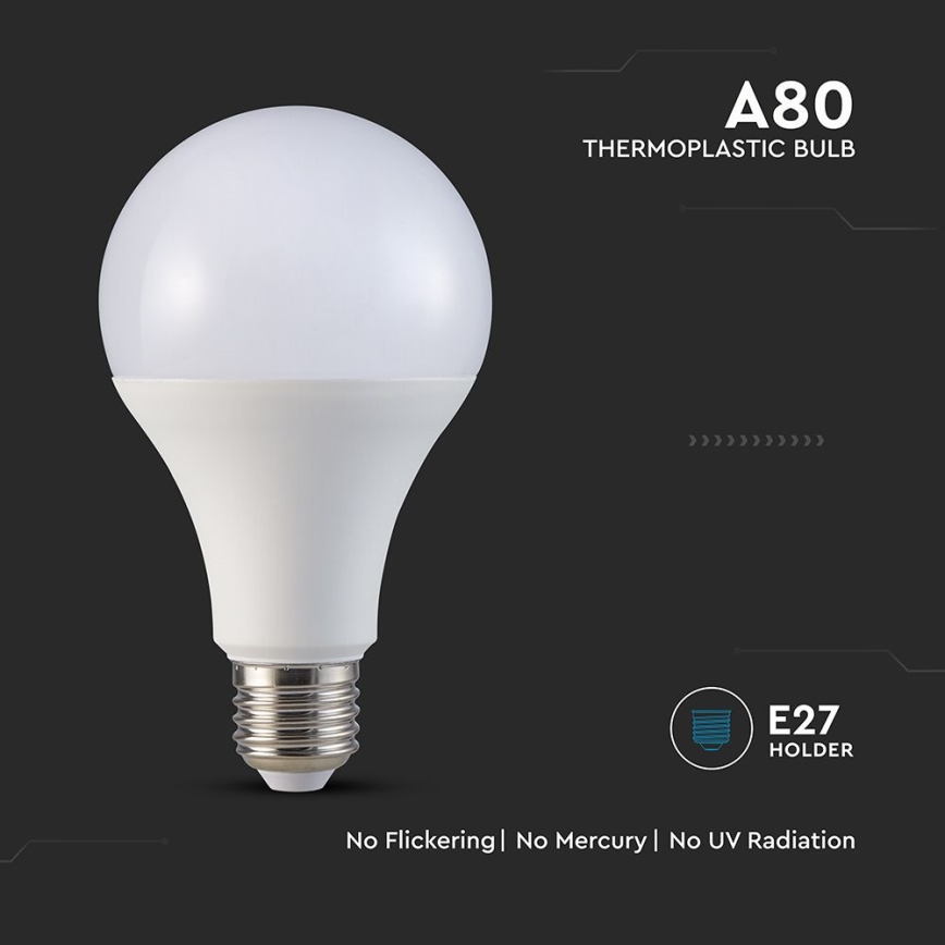 Λαμπτήρας LED A80 E27/20W/230V 6500K