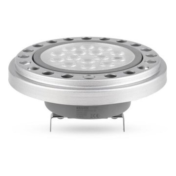 Λαμπτήρας LED AR111 G53/12W/12V 4000K ασήμι 30°