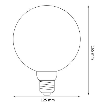 Λαμπτήρας LED DECO VINTAGE FILAMENT G125 E27/4W/230V 1800K