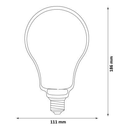 Λαμπτήρας LED DECO VINTAGE FILAMENT O110 E27/4W/230V 1800K