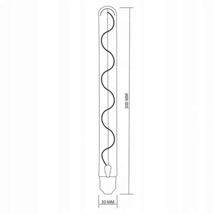 Λαμπτήρας LED DECO VINTAGE FILAMENT T30 E27/4,5W/230V 2200K