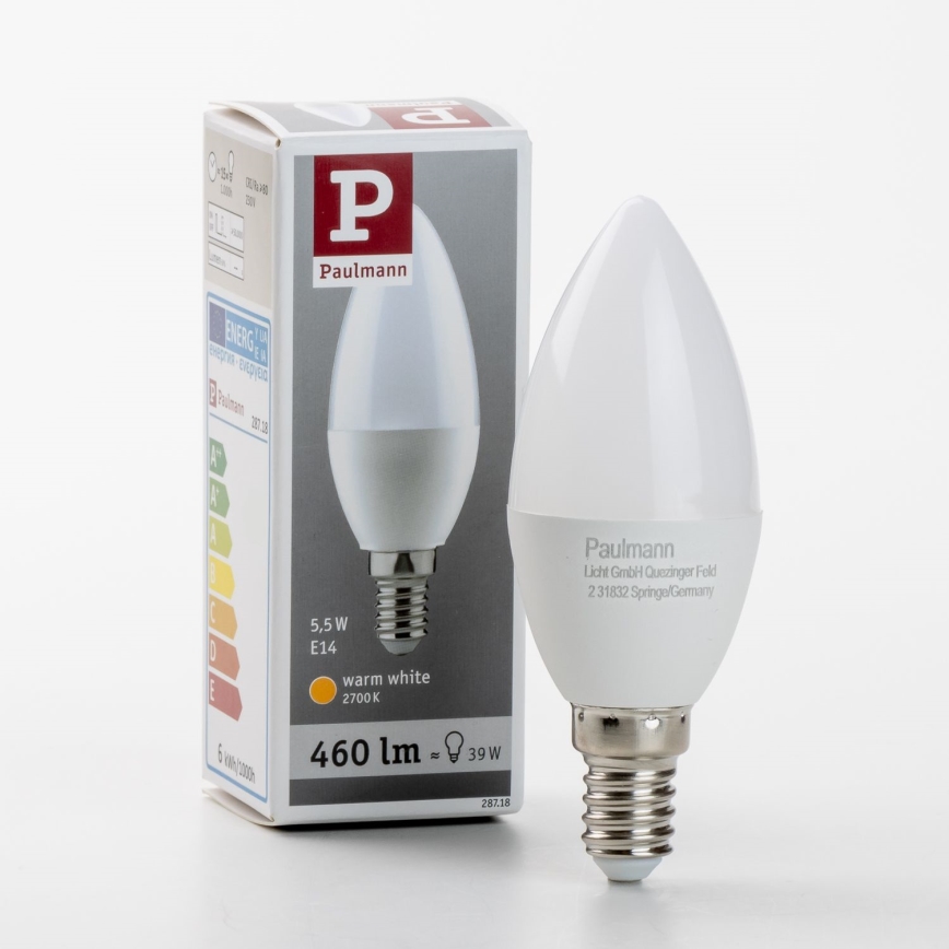 Λαμπτήρας LED E14/5,5W/230V 2700K - Paulmann 28718