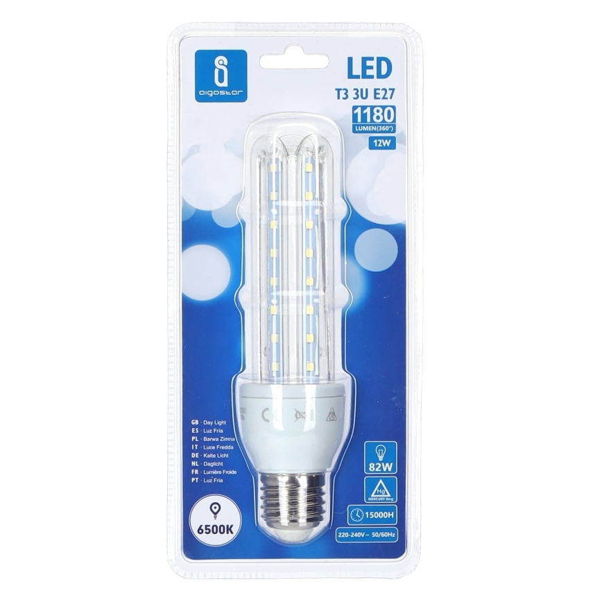 Λαμπτήρας LED E27/12W/230V 6500K - Aigostar