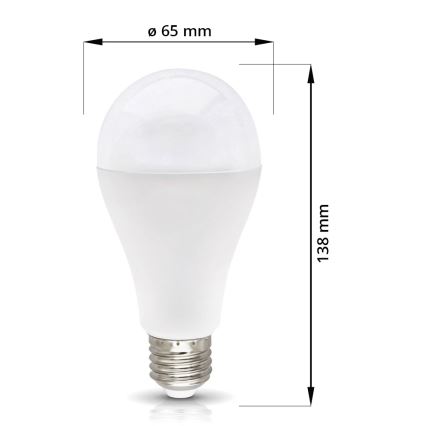 Λαμπτήρας LED E27/18W/230V 4000K