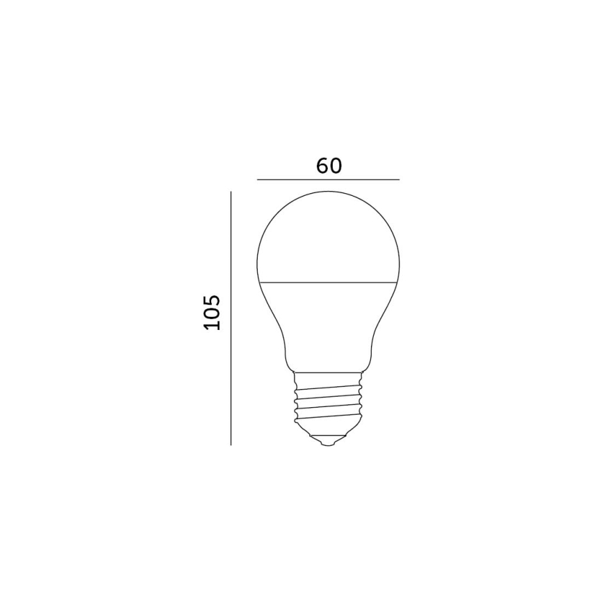 Λαμπτήρας LED E27/8,5W/230V 3000K