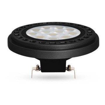 Λαμπτήρας LED ECOLINE AR111 G53/12W/12V 4000K 30° μαύρο - Brilagi