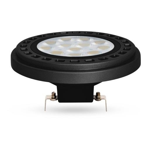 Λαμπτήρας LED ECOLINE AR111 G53/12W/12V 4000K 30° μαύρο - Brilagi