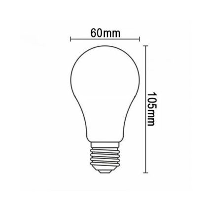 Λαμπτήρας LED FILAMENT A60 E27/12W/230V 330° 3000K