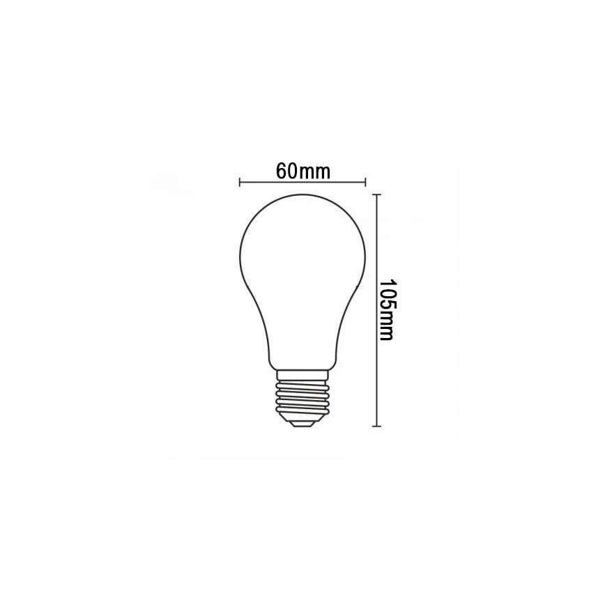 Λαμπτήρας LED FILAMENT A60 E27/8W/230V 3000K
