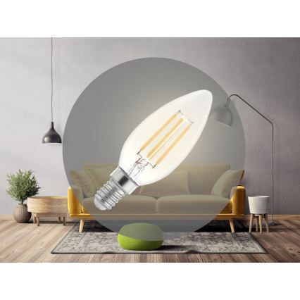 Λαμπτήρας LED FILAMENT C37 E14/6W/230V 3000K