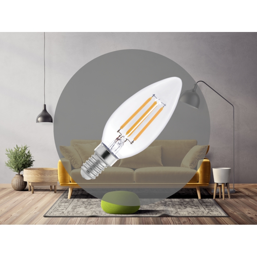 Λαμπτήρας LED FILAMENT C37 E14/6W/230V 3000K