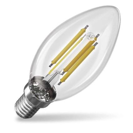 Λαμπτήρας LED FILAMENT E14/3,8W/230V 2700K Ενεργειακή κλάση A