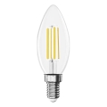 Λαμπτήρας LED FILAMENT E14/3,8W/230V 4000K Ενεργειακή κλάση A