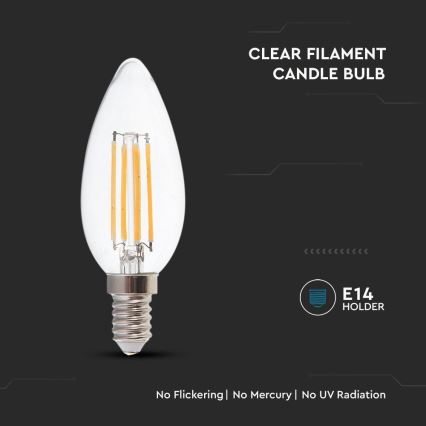 Λαμπτήρας LED FILAMENT E14/4W/230V 3000K
