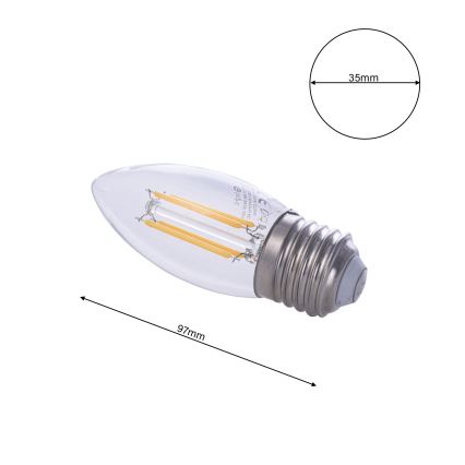 Λαμπτήρας LED FILAMENT E27/4W/230V 2700K