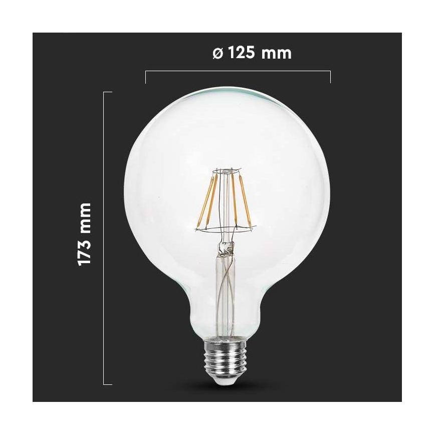 Λαμπτήρας LED FILAMENT G125 E27/10W/230V 3000K