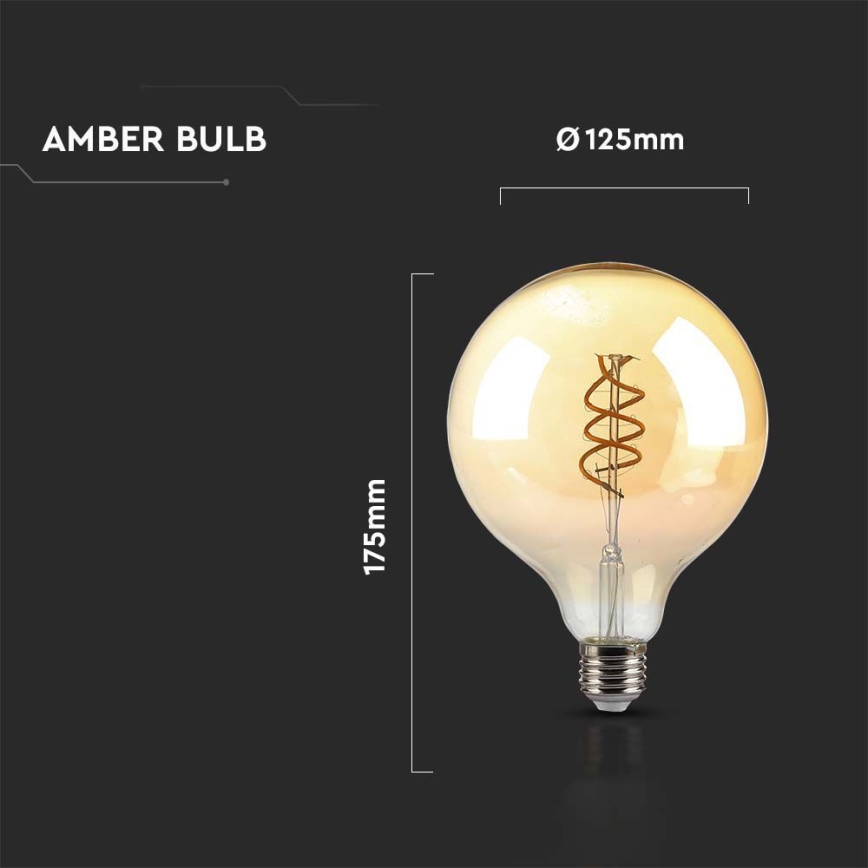 Λαμπτήρας LED FILAMENT G125 E27/6W/230V 1800K