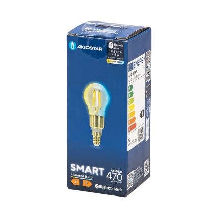Λαμπτήρας Dimming LED FILAMENT MESH Smart G45 E14/4,5W/230V 2700-6500K - Aigostar