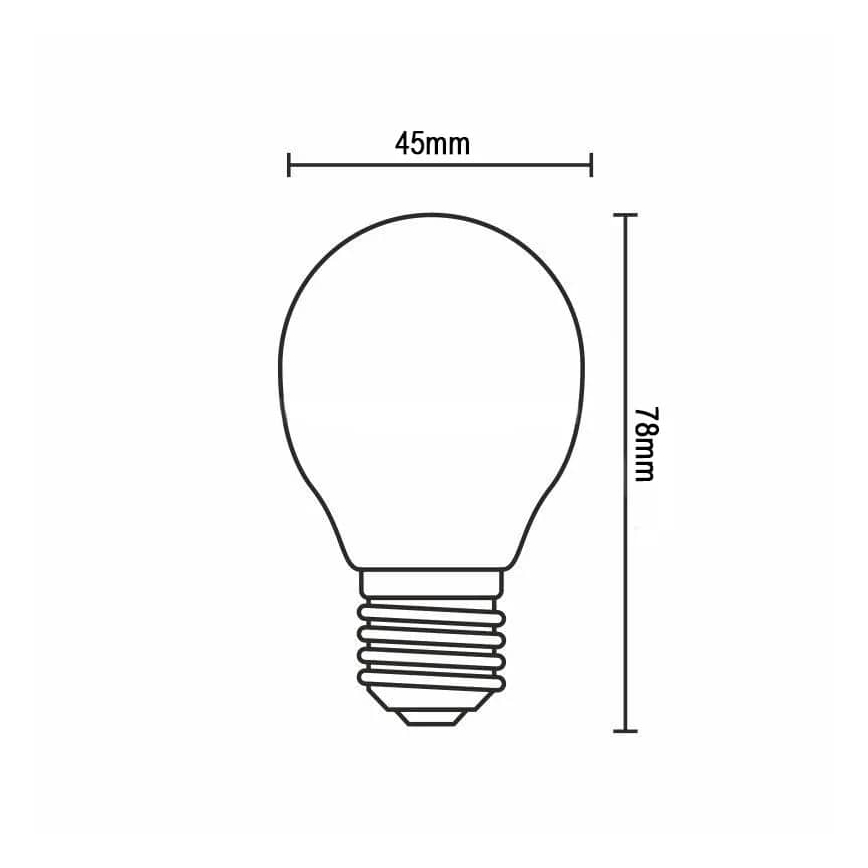 Λαμπτήρας LED FILAMENT G45 E14/4W/230V 3000K