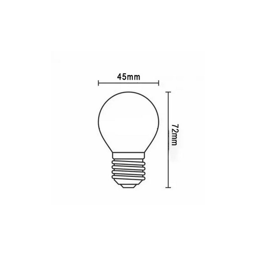 Λαμπτήρας LED FILAMENT G45 E27/2W/230V 3000K