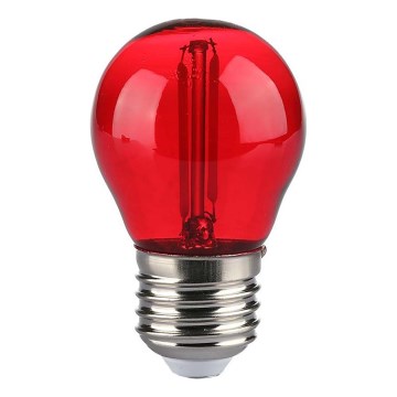 Λαμπτήρας LED FILAMENT G45 E27/2W/230V κόκκινο