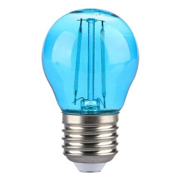 Λαμπτήρας LED FILAMENT G45 E27/2W/230V μπλε