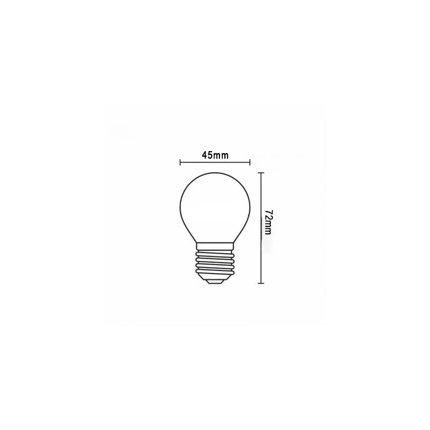 Λαμπτήρας LED FILAMENT G45 E27/6W/230V 4000K